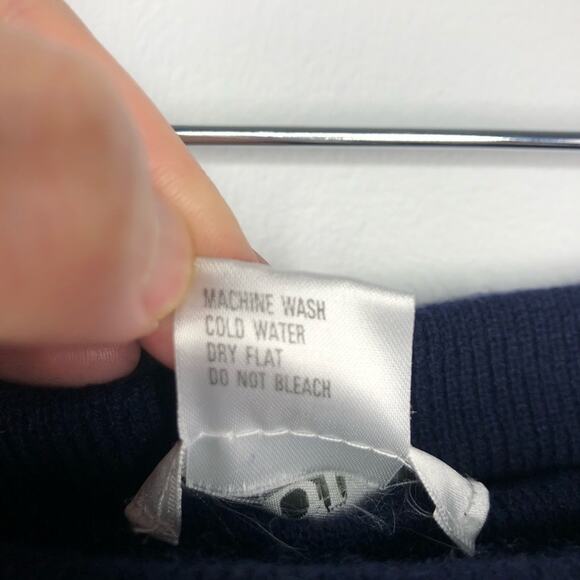 Adolfo Collectibles Wool Blend Knit Skirt Navy S - Picture 5 of 5